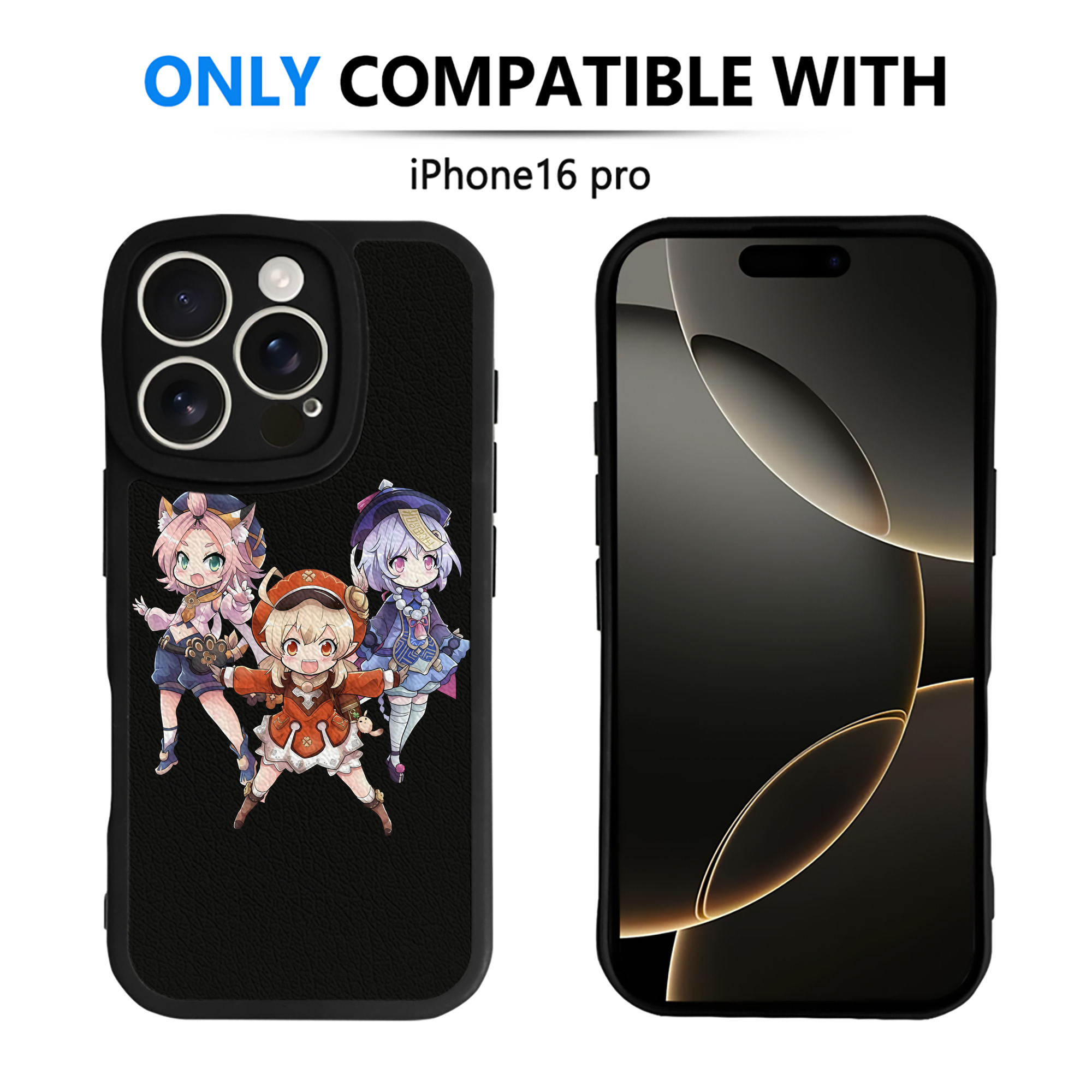 げんし神 七七 なな  genshin Nana 【iPhone 16シリーズ対応】シリコンスマホケース（レザー調） 材質：シリコン